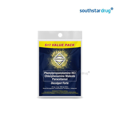 Decolgen Forte 5+1 Tablet - Southstar Drug