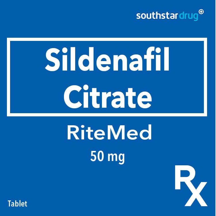 Rx: RiteMed Sildenafil 50mg Tablet - Southstar Drug