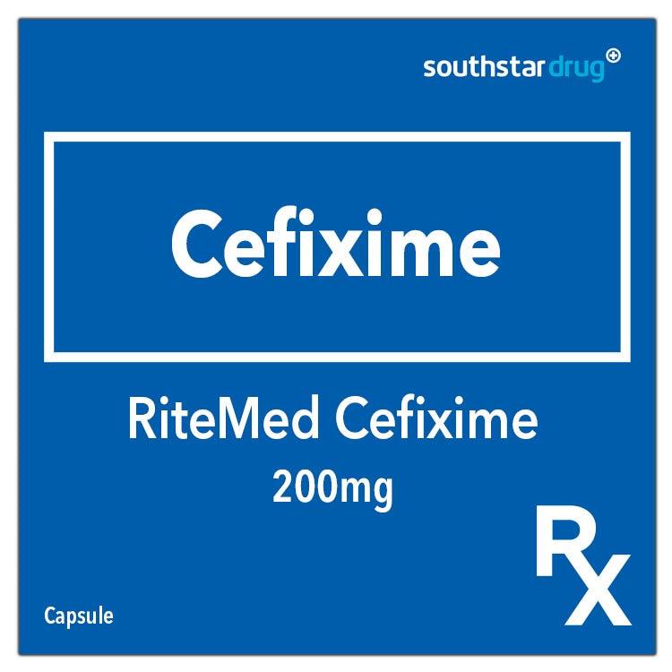 Rx: RiteMed Cefixime 200mg Capsule - Southstar Drug