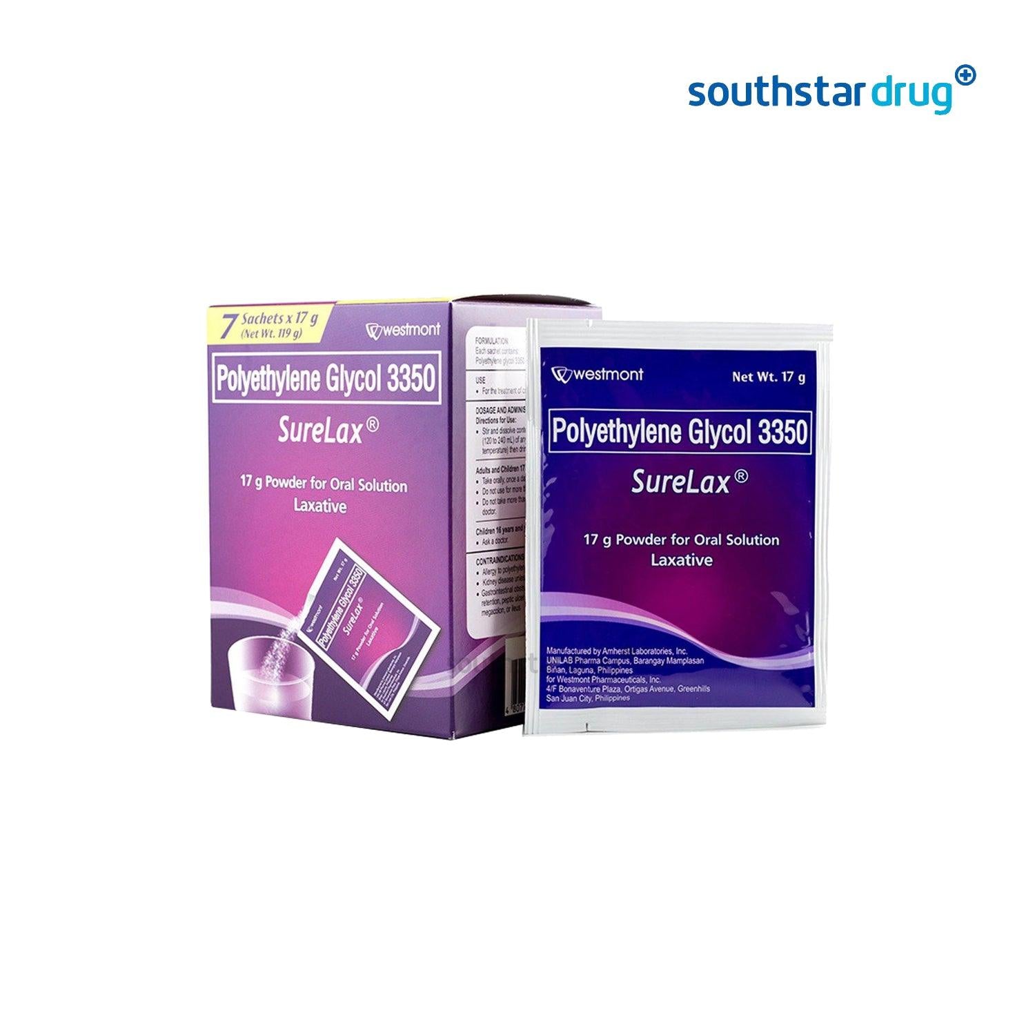 Surelax Powder Sachet 17g - 7s - Southstar Drug