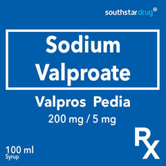 Rx: Valpros Pedia 200 mg / 5 mg Syrup - Southstar Drug