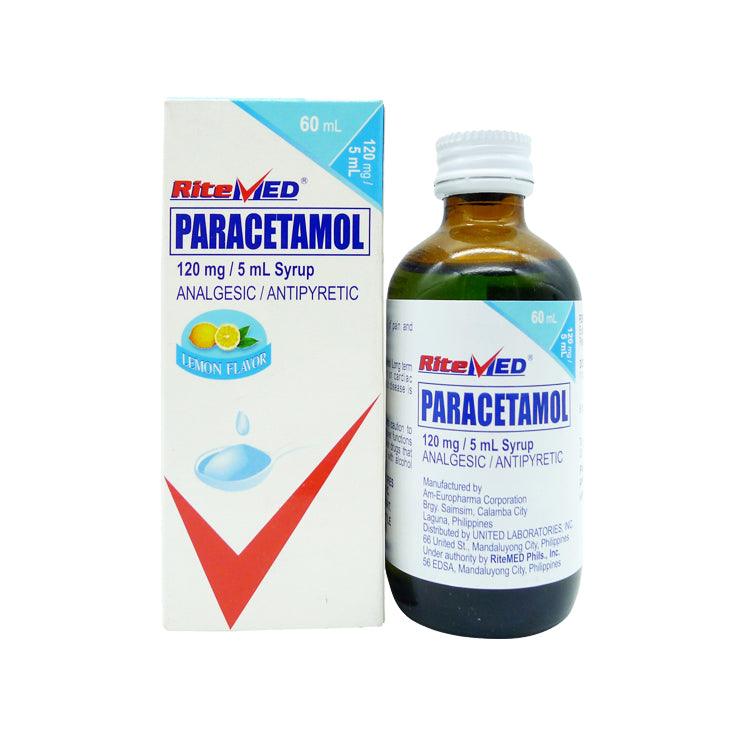 RiteMed Paracetamol 120mg / 5ml 60ml Syrup - Southstar Drug