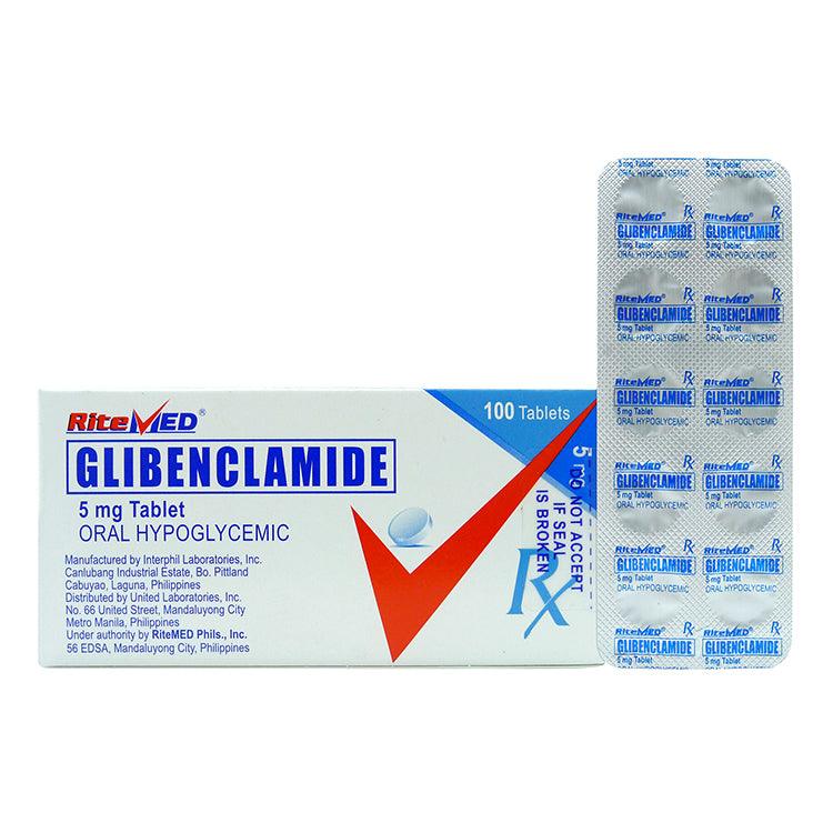 Rx: RiteMed Glibenclamide 5mg Tablet - Southstar Drug