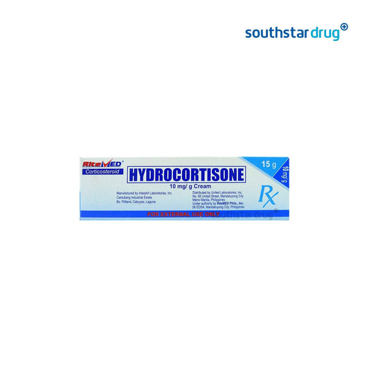 RiteMed Hydrocortisone 10mg/g Cream 15g - Southstar Drug