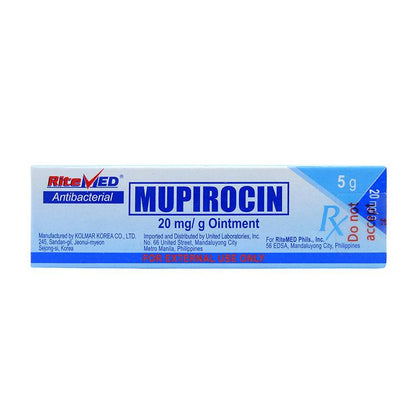 Rx: RiteMed Mupirocin 20mg / g 5 g Ointment - Southstar Drug