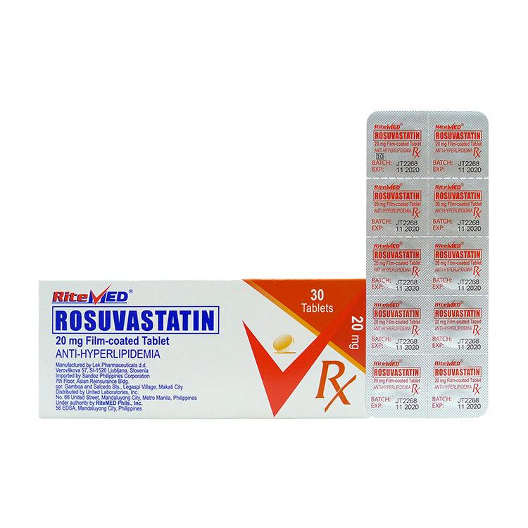Rx: RiteMed Rosuvastatin 20mg Tablet - Southstar Drug