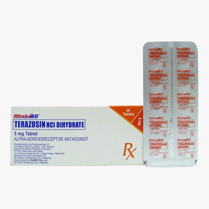 Rx: RiteMed Terazosin HCl Dihydrate 5mg Tablet - Southstar Drug