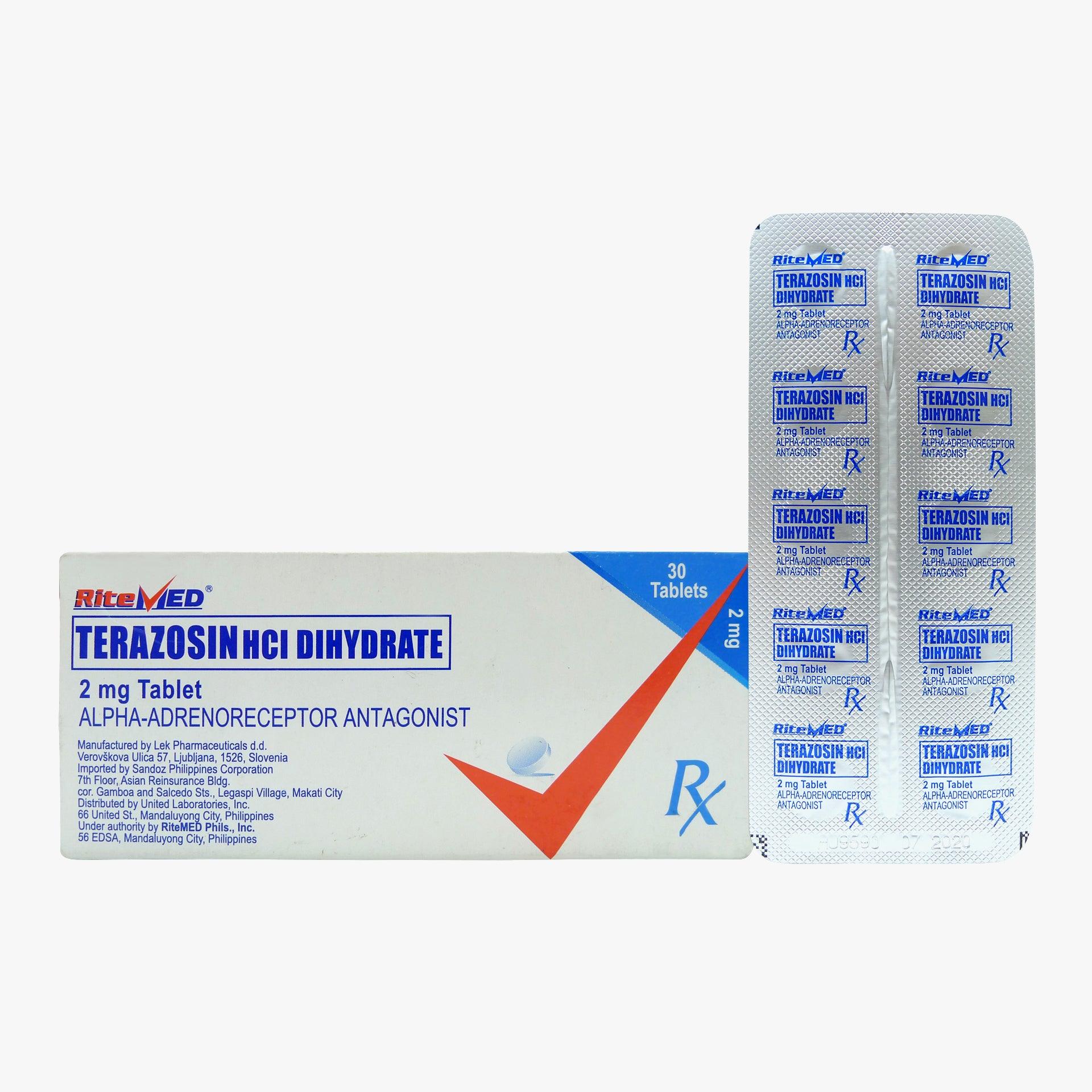 Rx: RiteMed Terazosin HCl Dihydrate 2mg Tablet - Southstar Drug