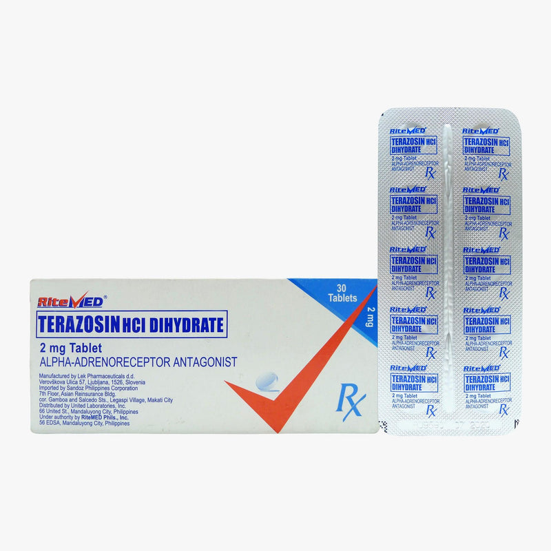 Rx: RiteMed Terazosin HCl Dihydrate 2mg Tablet