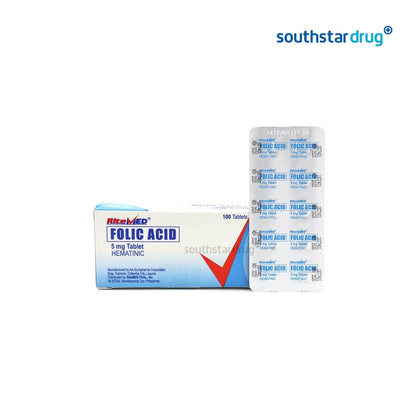 RiteMed Folic Acid 5mg Tablet - 20s - Southstar Drug