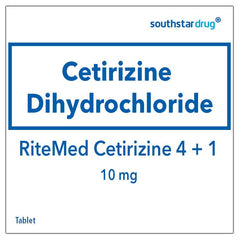RiteMed Cetirizine 10mg 4 + 1 Tablet - Southstar Drug