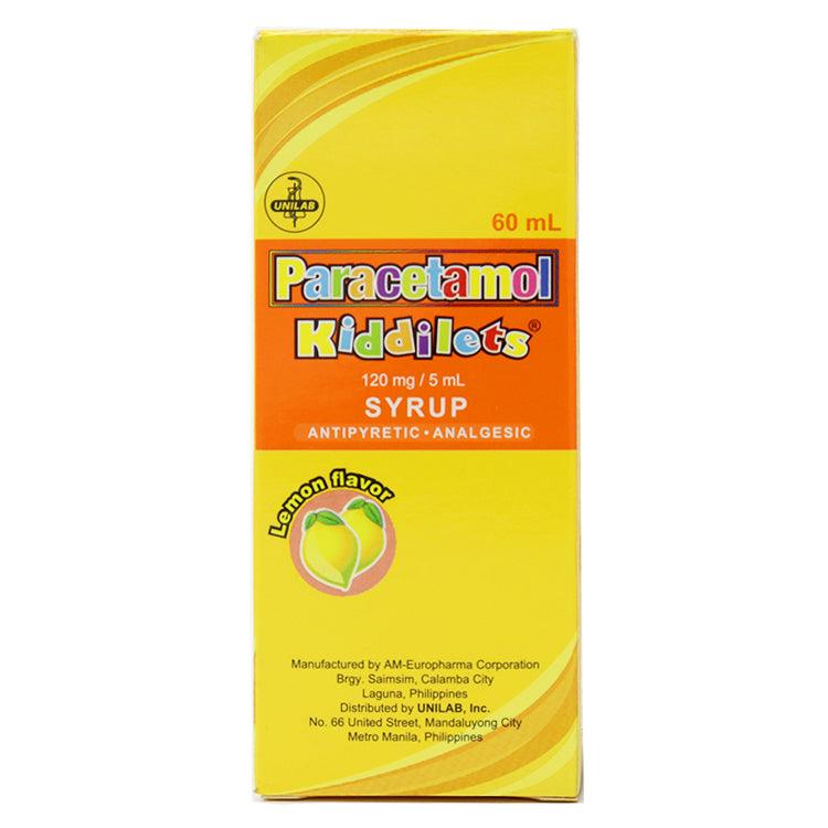 Kiddilets Lemon Flavor 120mg / 5ml 60ml Syrup - Southstar Drug