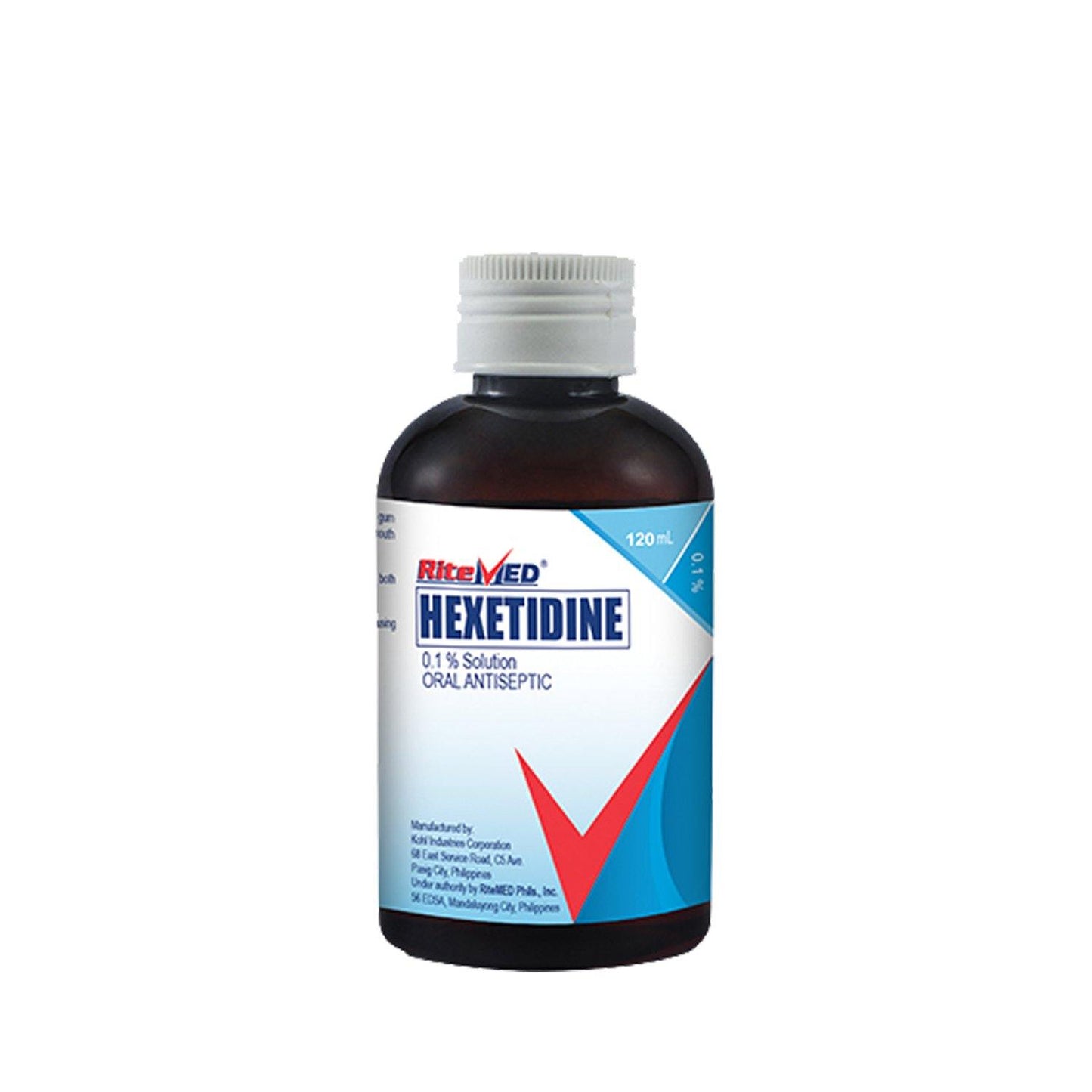 RiteMed Hexetidine 0.1% Solution 120ml Oral Antiseptic - Southstar Drug