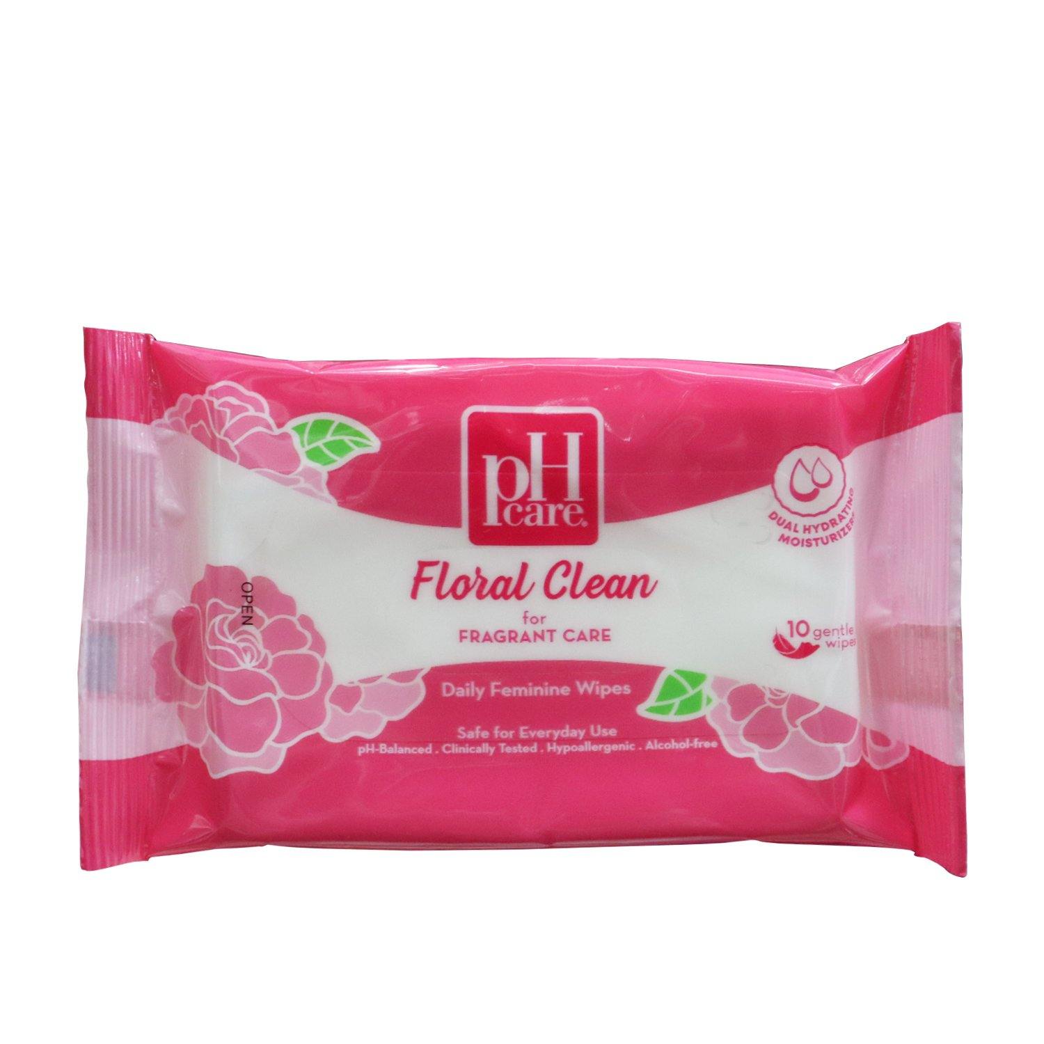 PH Care Floral Clean Green Feminine Wipes - 10s - Southstar Drug