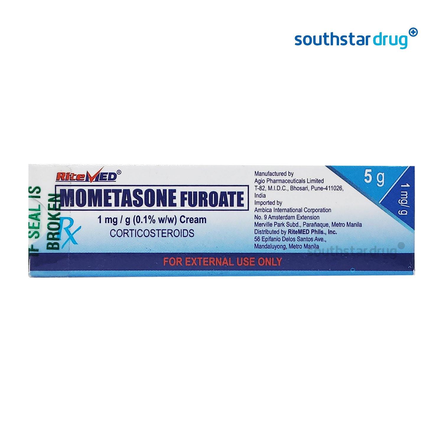 Ritemed Mometasone Furoate 1mg / g 5 g Cream - Southstar Drug