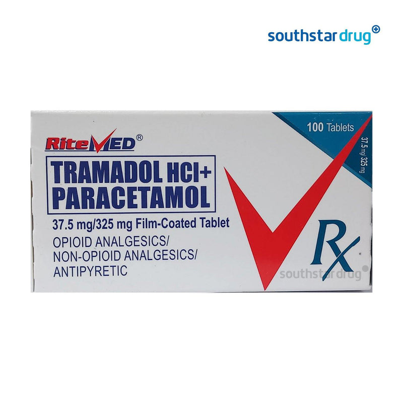 Rx: Ritemed Tramadol HCl + Paracetamol 37.5mg / 325mg Tablet - Southstar Drug