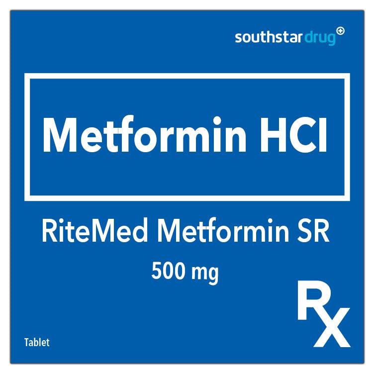 Rx: RiteMed Metformin SR 500mg Tablet - Southstar Drug