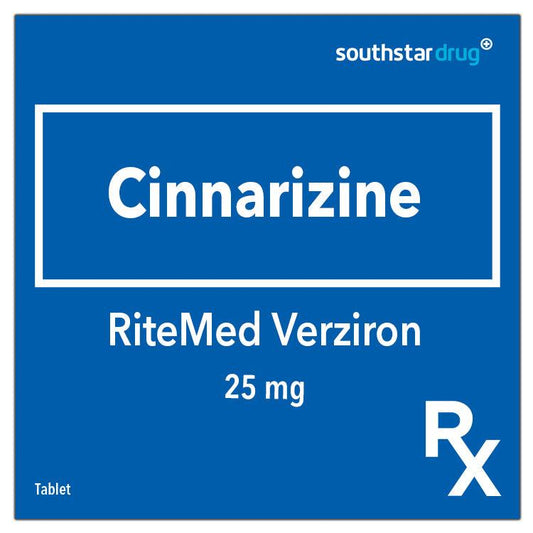 Rx: RiteMed Verziron 25mg Tablet - Southstar Drug