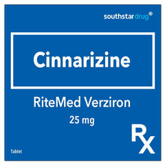 Rx: RiteMed Verziron 25mg Tablet - Southstar Drug