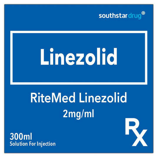 Rx: RiteMed Linezolid 2mg/ml Solution For Injection 300ml - Southstar Drug