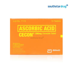 Cecon Ascorbic Acid Orange-Flavored Chewable Tablet - 15s - Southstar Drug