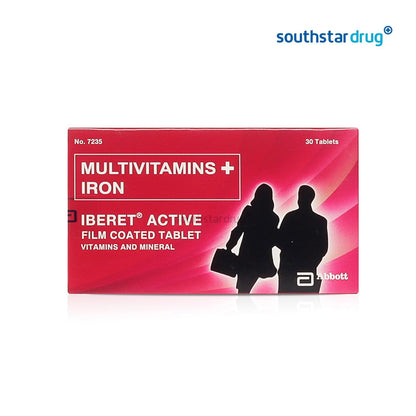 Iberet Active Multivitamins + Iron Tablet - 20s - Southstar Drug