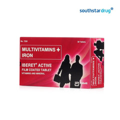 Iberet Active Multivitamins + Iron Tablet - 20s - Southstar Drug