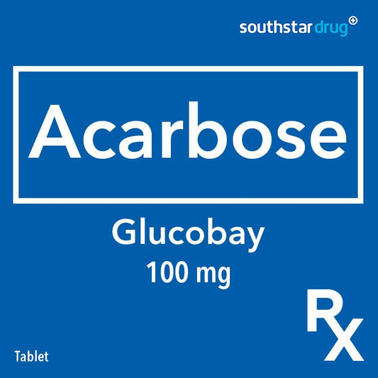 Rx: Glucobay 100mg Tablet - Southstar Drug