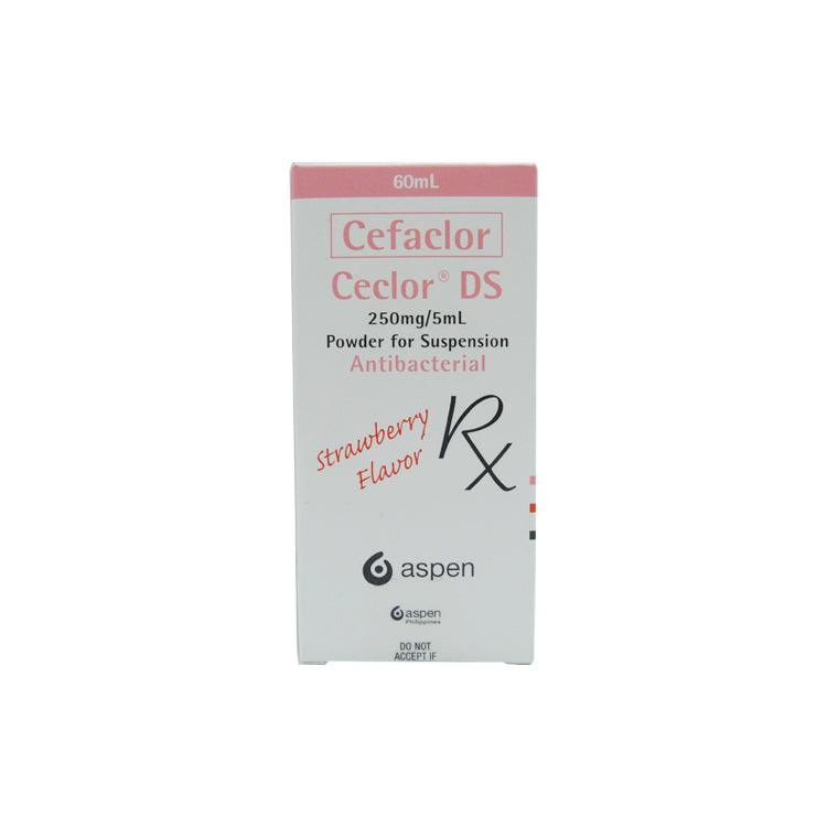 Rx: Ceclor DS Strawberry Flavor 250mg / 5ml 60ml Powder Suspension - Southstar Drug