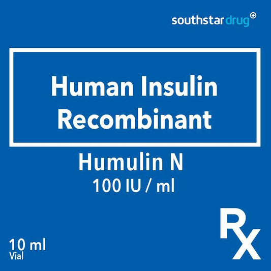 Rx: Humulin N 100 IU /ml 10ml Vial - Southstar Drug