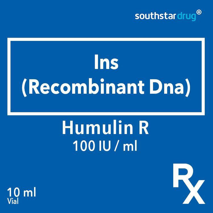 Buy Rx: Humulin R 100 IU / ml 10 ml Online – Southstar Drug