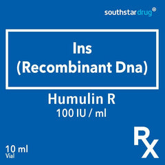 Rx: Humulin R 100 IU /ml 10ml - Southstar Drug
