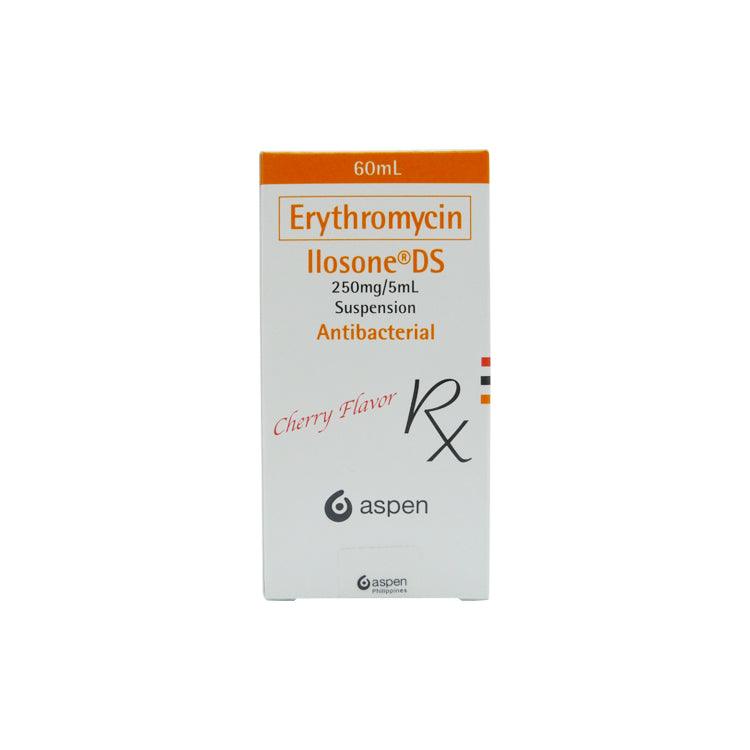 Rx: Ilosone DS Cherry Flavor 250mg / 5ml 60ml Oral Suspension - Southstar Drug