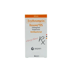 Rx: Ilosone DS Cherry Flavor 250mg / 5ml 60ml Oral Suspension
