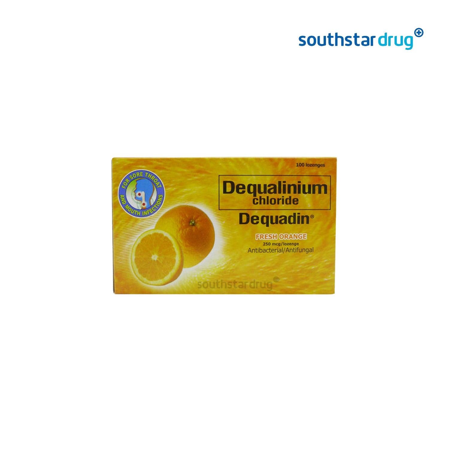 Dequadin Fresh Orange 250 mcg Lozenge - 20s - Southstar Drug