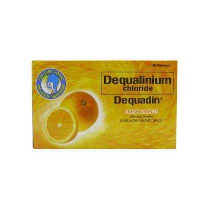 Dequadin Fresh Orange 250 mcg Lozenge - 20s - Southstar Drug