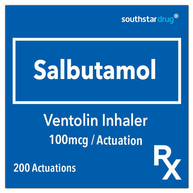 Rx: Ventolin Inhaler 100mcg / Actuation 200D - Southstar Drug