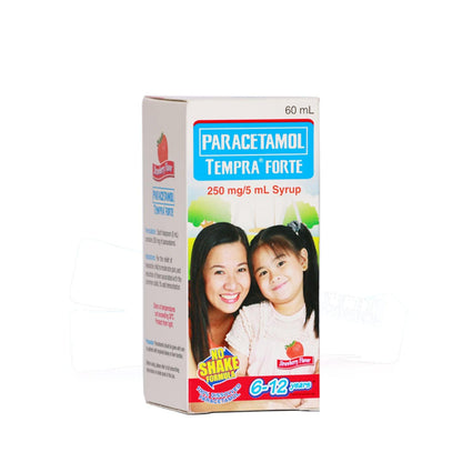 Tempra Forte Strawberry 250mg 60ml Syrup - Southstar Drug