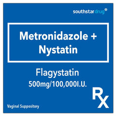 Rx: Flagystatin 500mg / 100,000 IU Vaginal Suppository - Southstar Drug