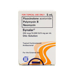 Rx: Synalar 250 mcg / 10,000 I.U. / 5 mg / ml 5 ml Otic Solution - Southstar Drug