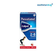 Calpol Paracetamol Strawberry Flavor 60ml (2-6) - Southstar Drug