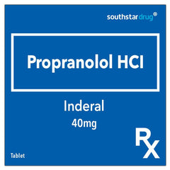 Rx: Inderal 40mg Tablet