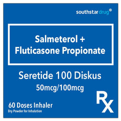 Rx: Seretide 100 Diskus 50mcg / 100mcg 60 Doses Inhaler - Southstar Drug