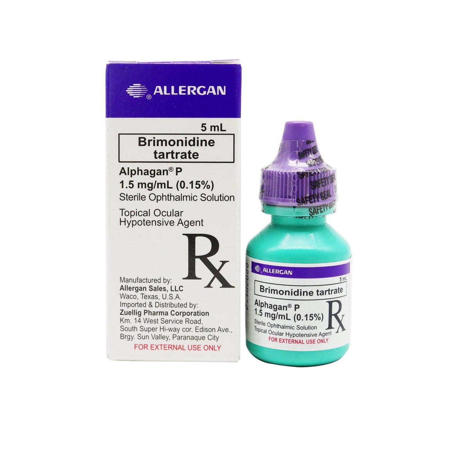 Rx: Alphagan 1.5mg /ml (0.15%) 5ml Opthalmic Solution - Southstar Drug