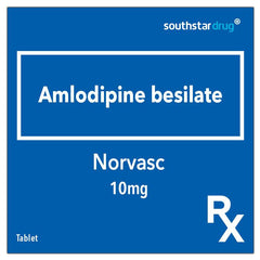 Rx: Norvasc 10mg Tablet