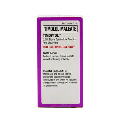 Rx: Timoptol 0.005 5ml Opthalmic Solution - Southstar Drug