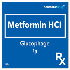 Rx: Glucophage 1 g Tablet - Southstar Drug