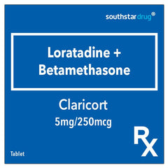Rx: Claricort 5mg / 250mcg Tablet - Southstar Drug