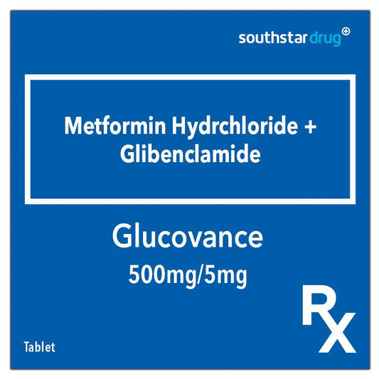 Rx: Glucovance 500mg / 5mg Tablet - Southstar Drug