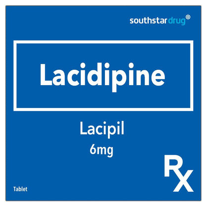 Rx: Lacipil 6mg Tablet - Southstar Drug